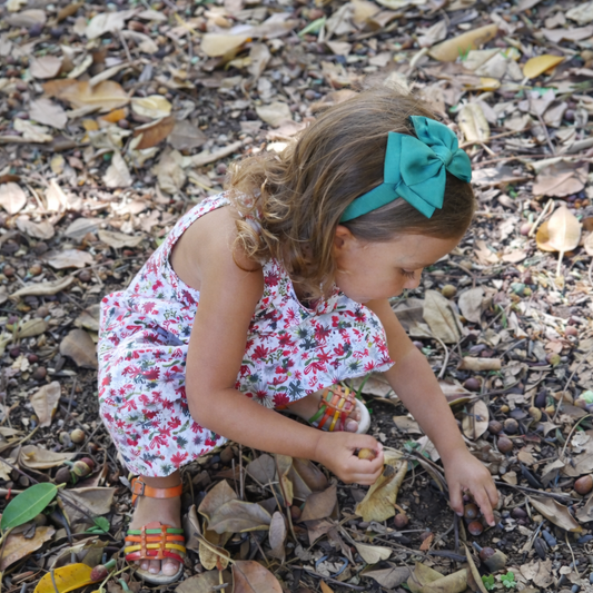 Diadema Ancha con Lazo Mariposa Doble Artesanal