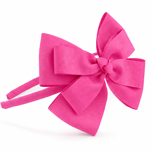 Diadema fina con Lazo Mariposa Doble hecho a mano