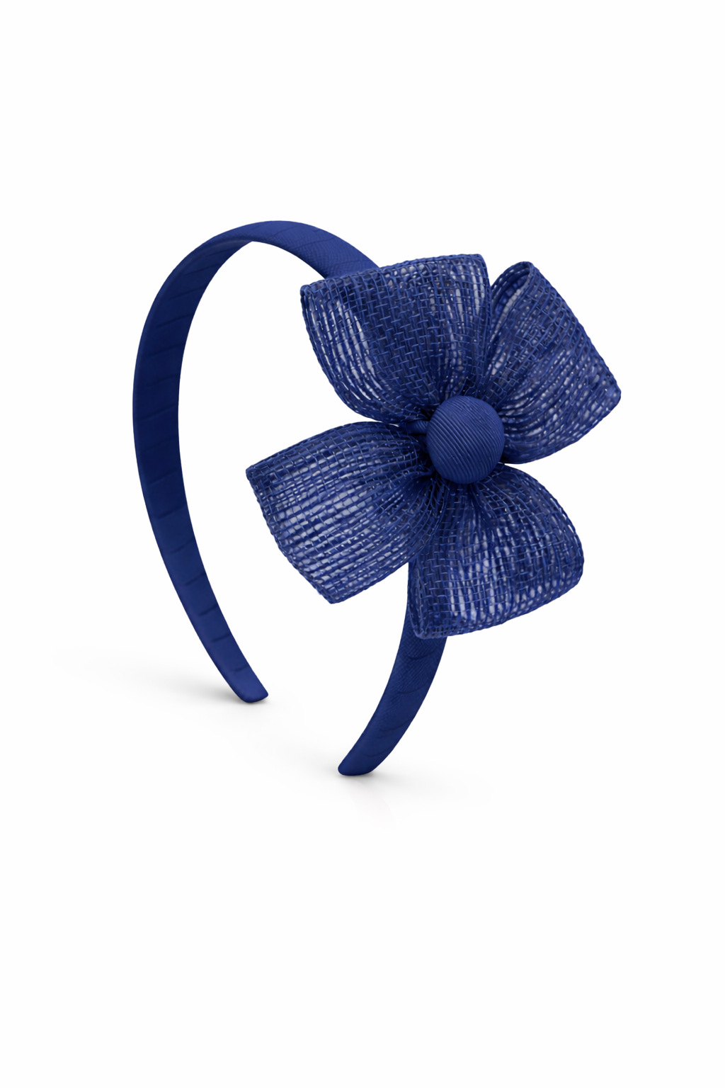 Diadema fina con lazo de yute | Accesorio artesanal para niña