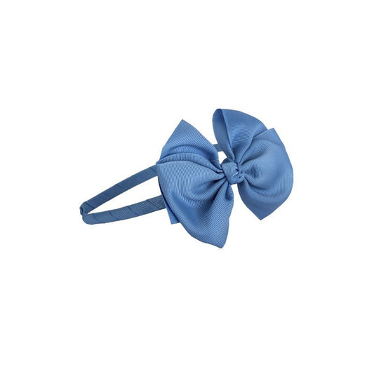 Diadema fina con lazo doble Julia | Accesorio artesanal para niña