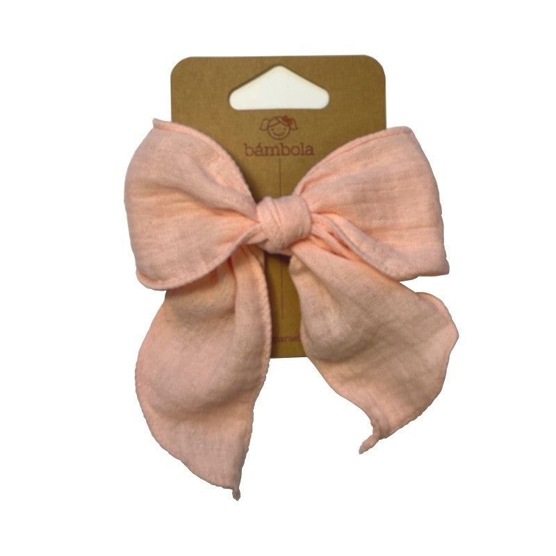 Pinza con Lazada Grande en Tela Bambula Artesanal