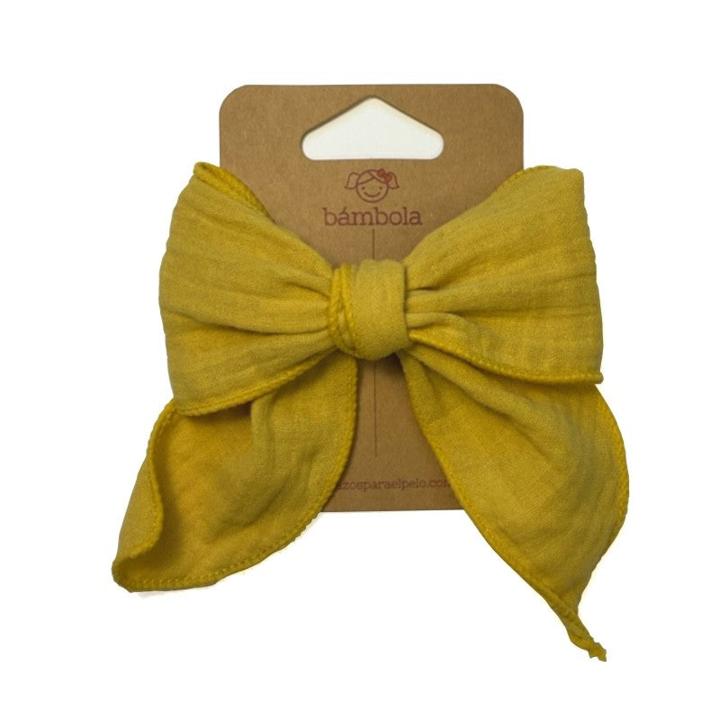 Pinza con Lazada Grande en Tela Bambula Artesanal