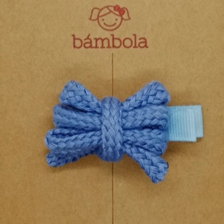 Pinza  pequeña con Lazo Cordón Hecho a Mano