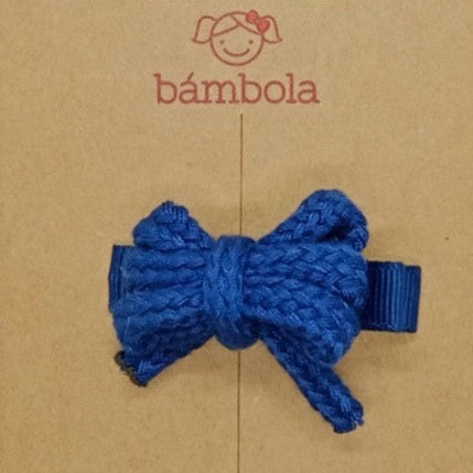 Pinza  pequeña con Lazo Cordón Hecho a Mano