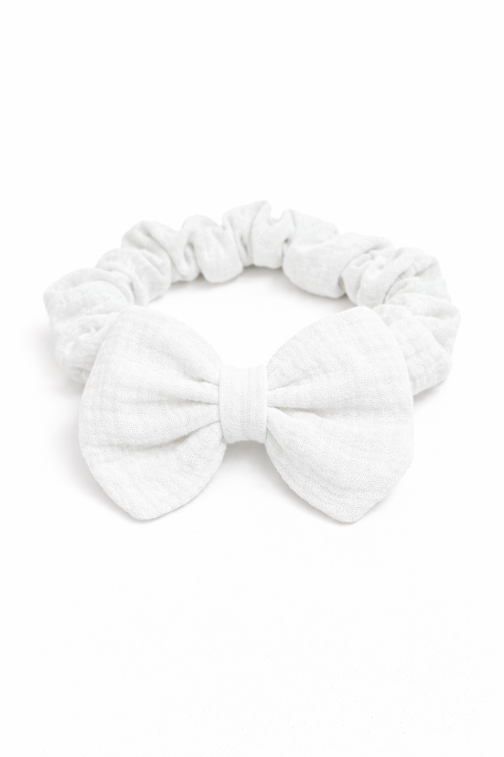 Felpa Scrunchie para Bebé Hecha a Mano en Muselina