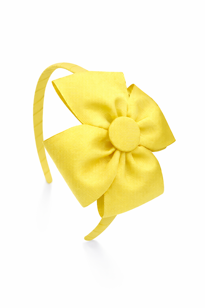 Diadema fina con lazo mariposa | Accesorio artesanal para niña