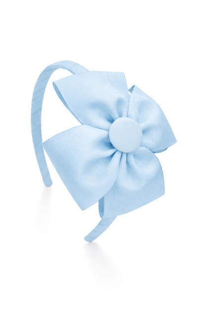 Diadema fina con lazo mariposa | Accesorio artesanal para niña