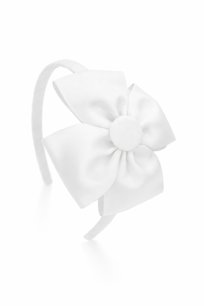 Diadema fina con lazo mariposa | Accesorio artesanal para niña