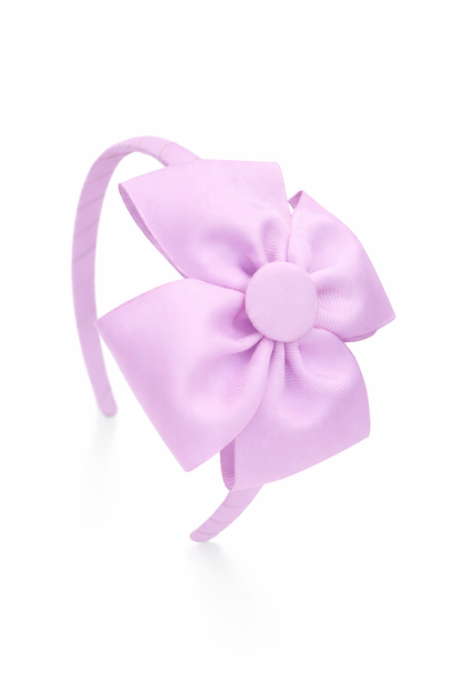 Diadema fina con lazo mariposa | Accesorio artesanal para niña