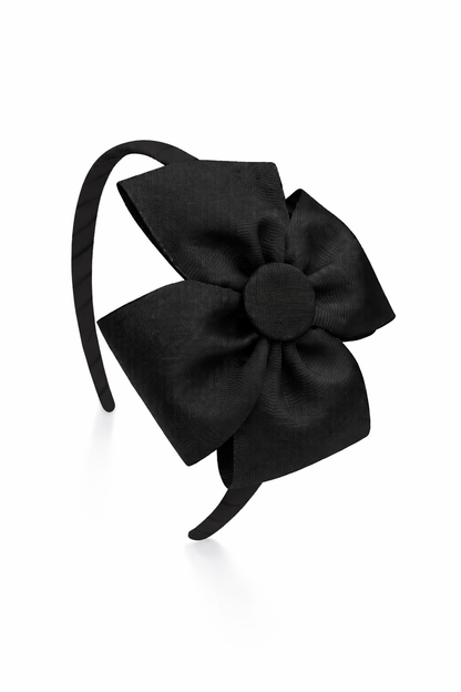 Diadema fina con lazo mariposa | Accesorio artesanal para niña