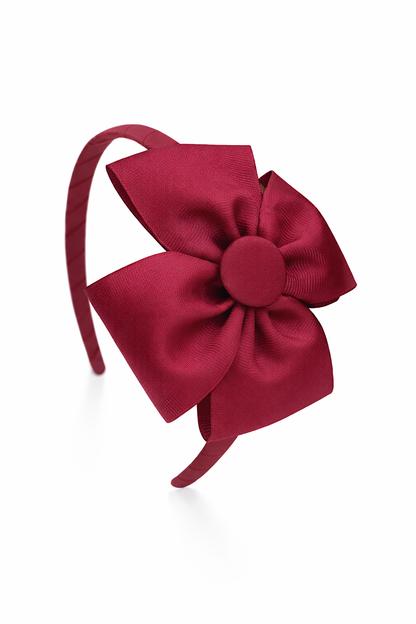 Diadema fina con lazo mariposa | Accesorio artesanal para niña