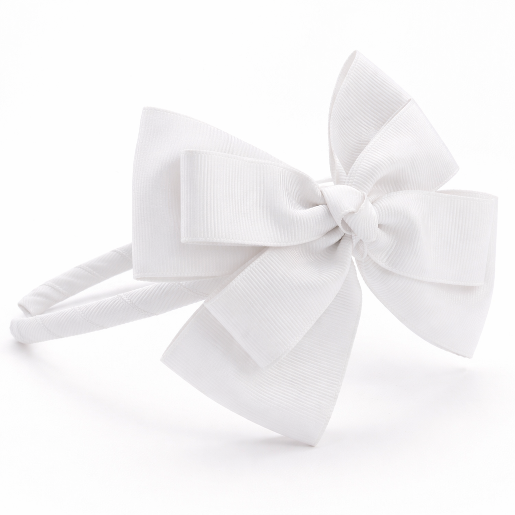 Diadema fina con Lazo Mariposa  Doble hecho a mano