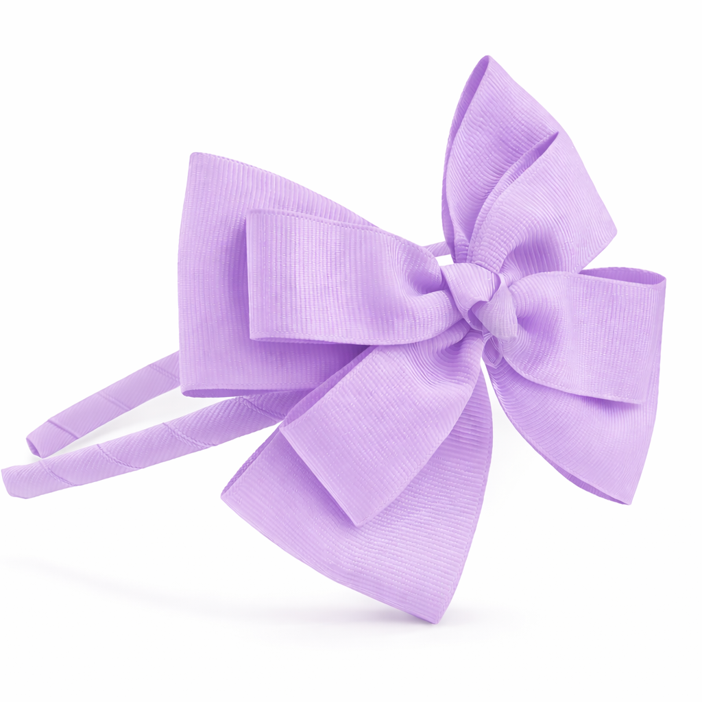 Diadema fina con Lazo Mariposa  Doble hecho a mano