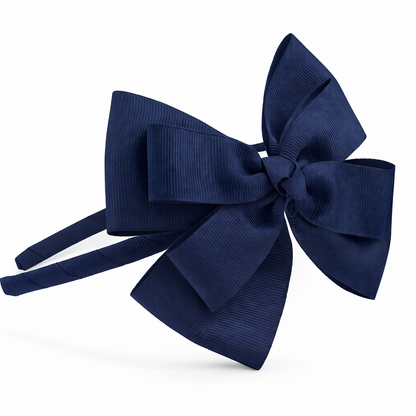 Diadema fina con Lazo Mariposa  Doble hecho a mano