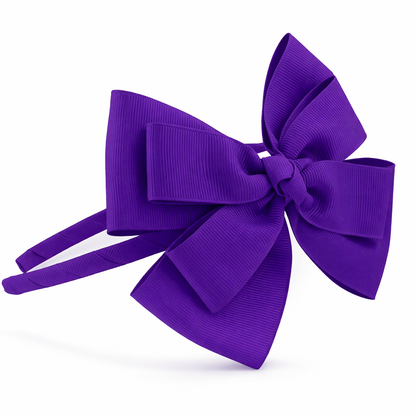 Diadema fina con Lazo Mariposa  Doble hecho a mano