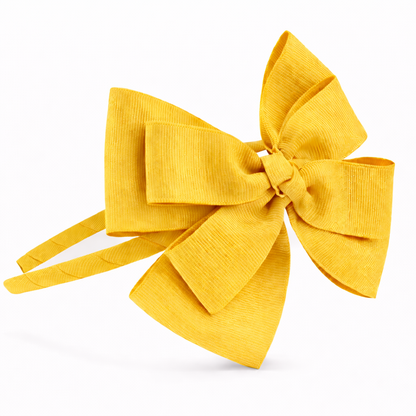 Diadema fina con Lazo Mariposa  Doble hecho a mano