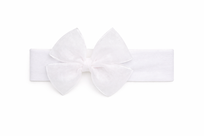 Felpa Ancha con Lazo Mariposa de organza – Artesanal y Elegante