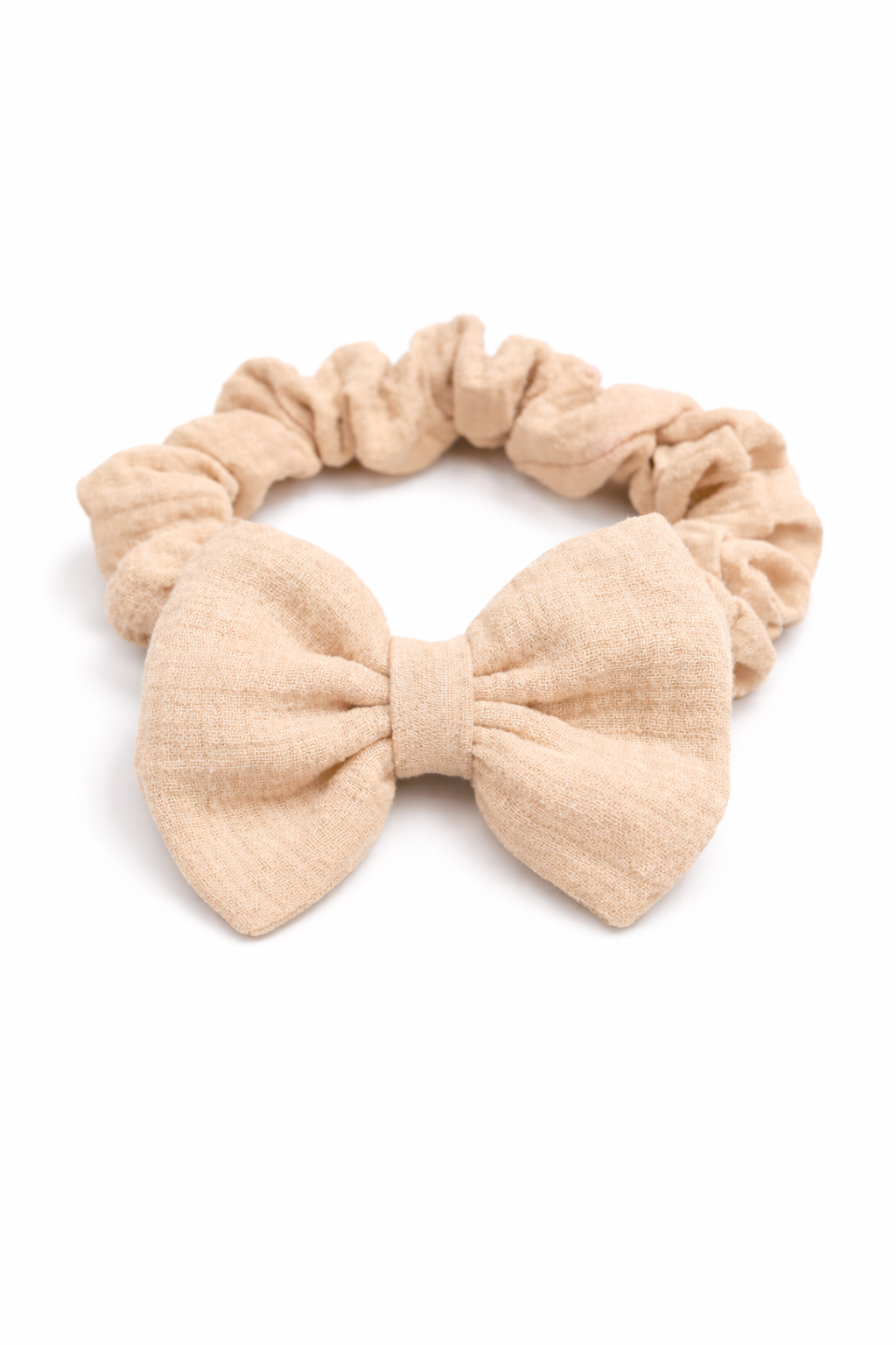 Felpa Scrunchie para Bebé Hecha a Mano en Muselina
