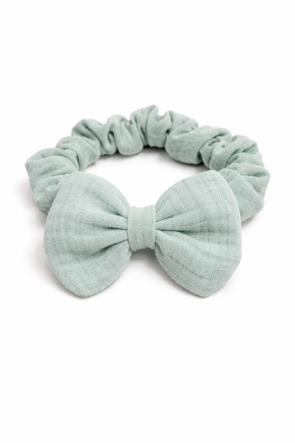 Felpa Scrunchie para Bebé Hecha a Mano en Muselina