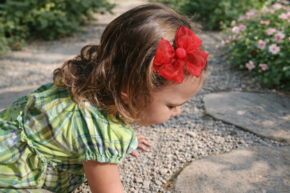 Felpa Ancha con Lazo Mariposa de organza – Artesanal y Elegante