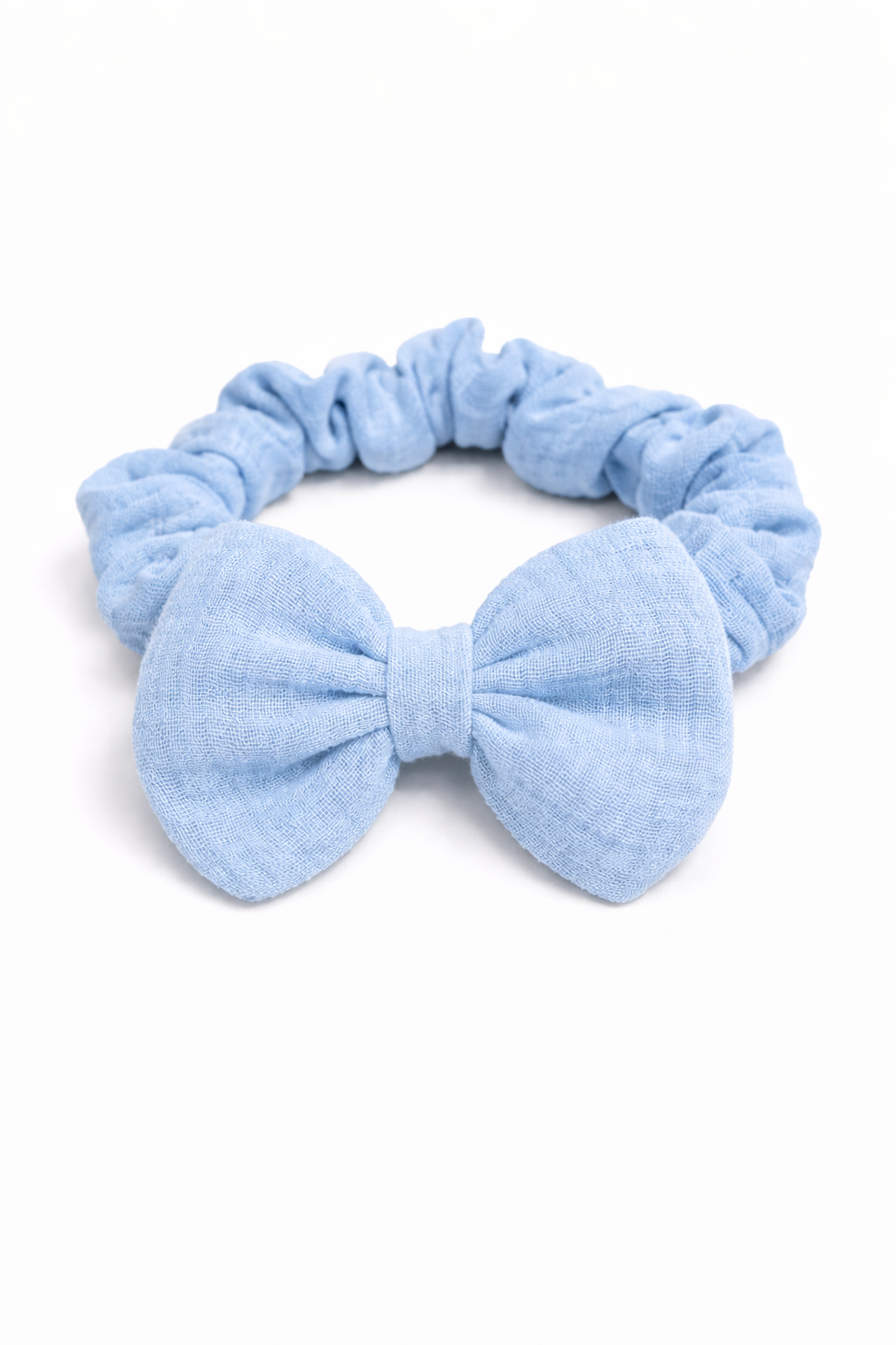 Felpa Scrunchie para Bebé Hecha a Mano en Muselina
