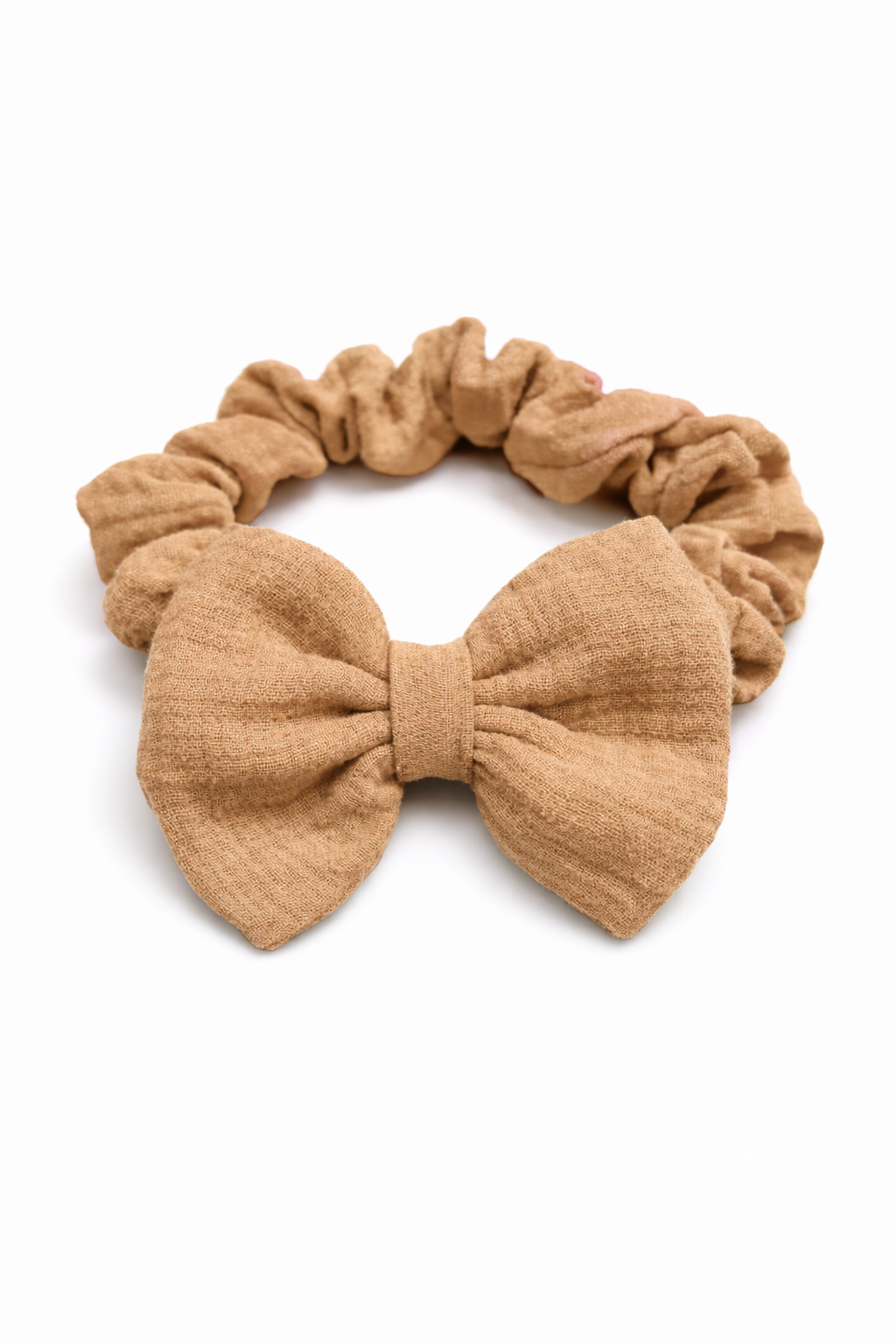 Felpa Scrunchie para Bebé Hecha a Mano en Muselina