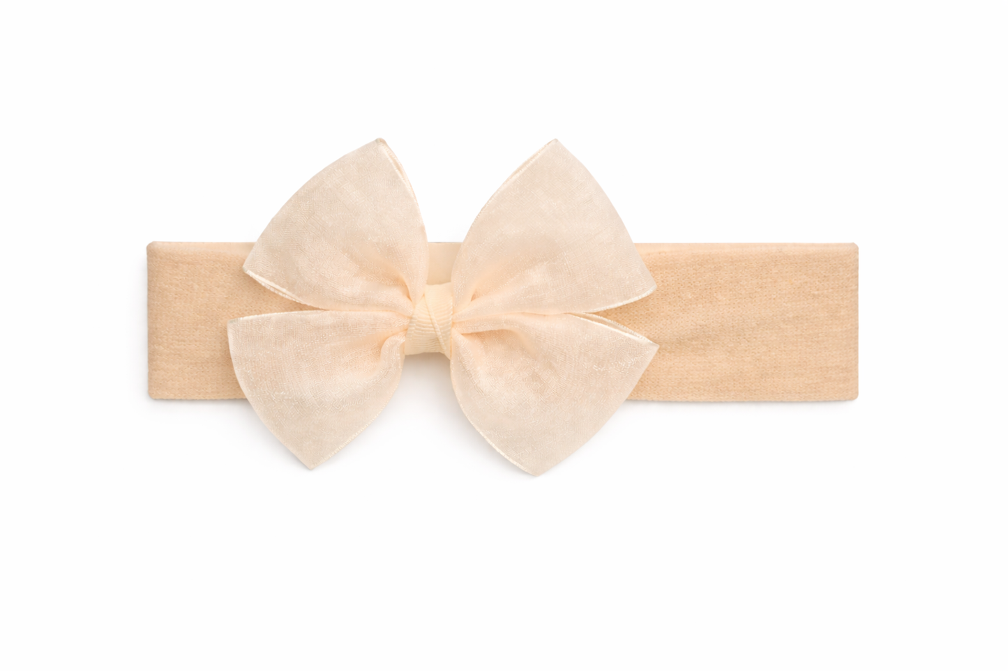 Felpa Ancha con Lazo Mariposa de organza – Artesanal y Elegante
