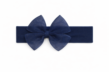 Felpa Ancha con Lazo Mariposa de organza – Artesanal y Elegante